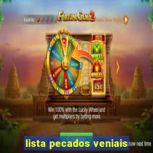 lista pecados veniais